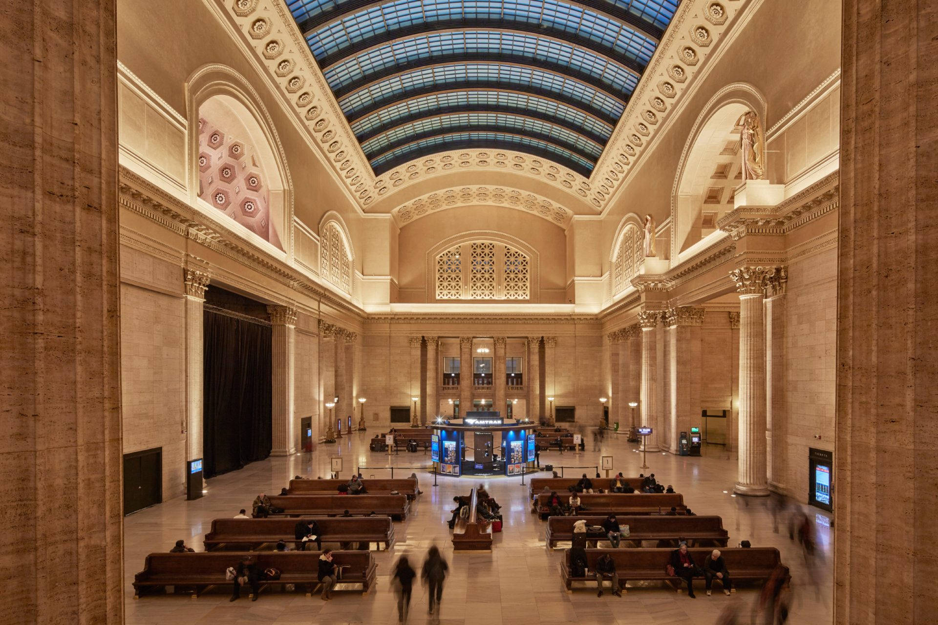 People Waiting In Union Station