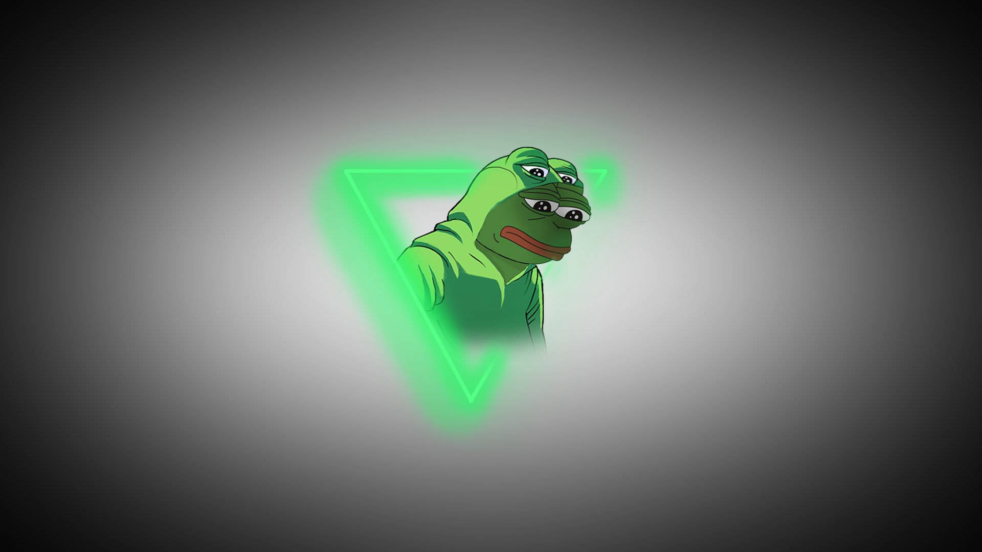 Pepe The Frog Neon Art Background