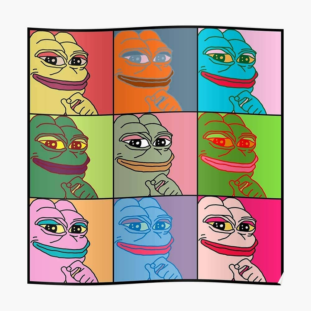 Pepe The Frog Pop Art Background