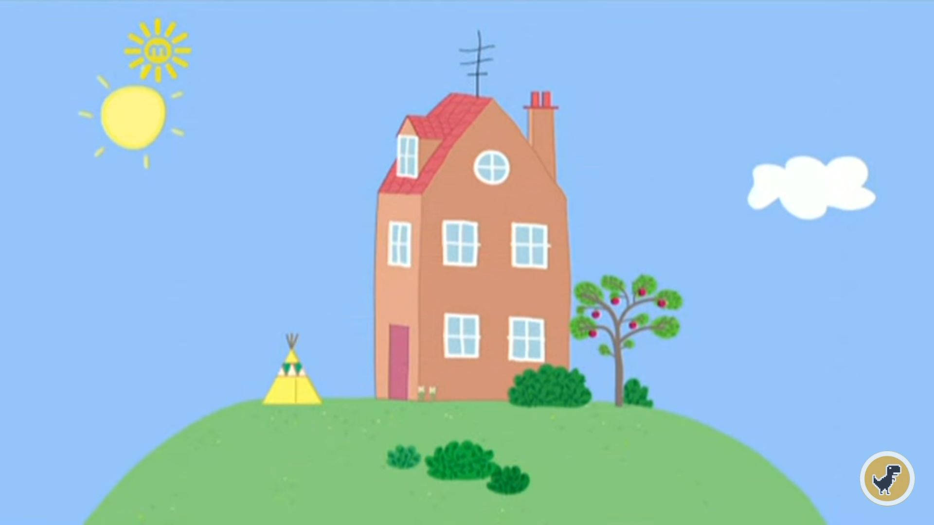 Peppa Pig House: A Delightful Place To Call Home Background