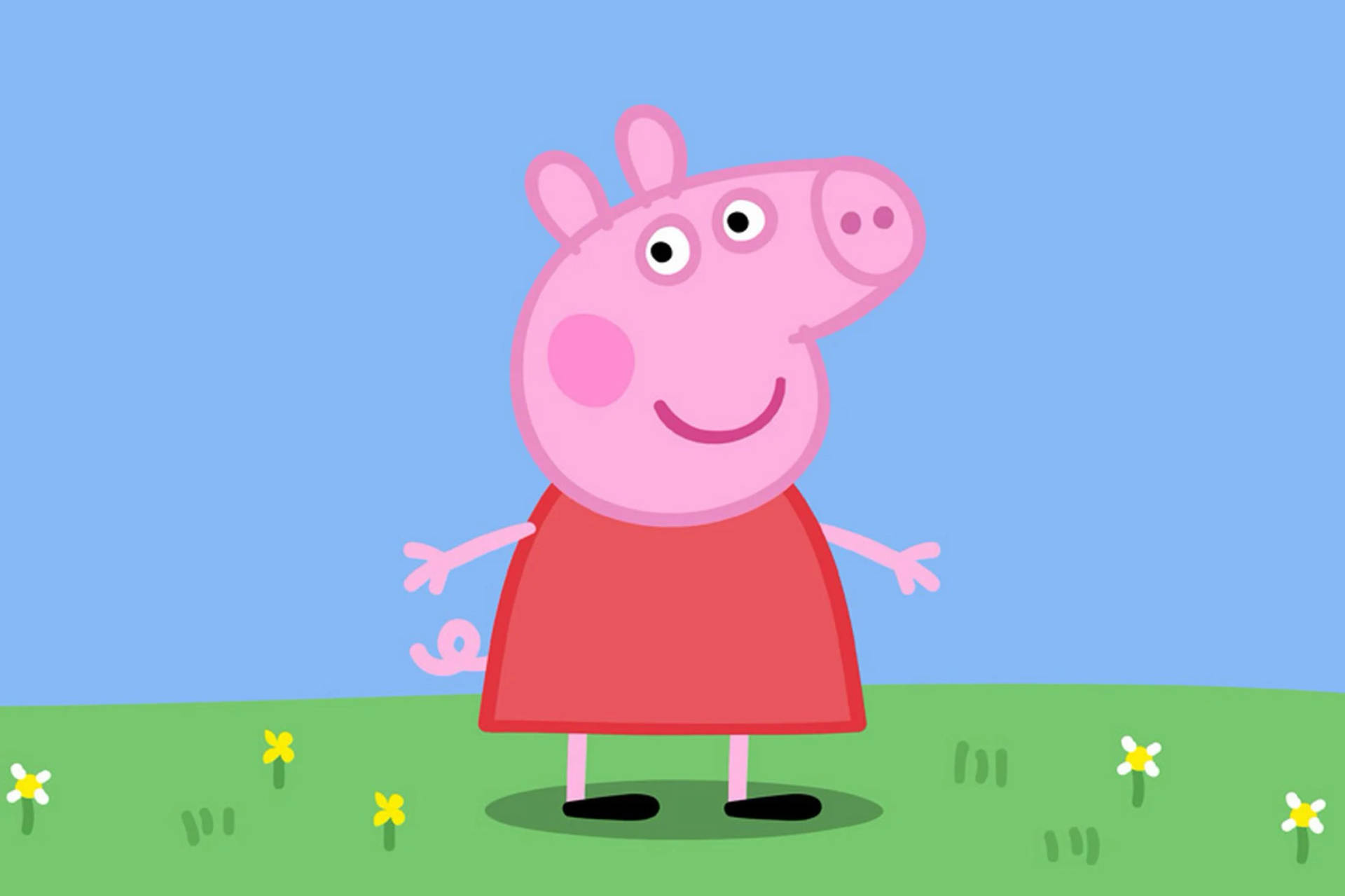 Peppa Pig Ipad Smiling Background