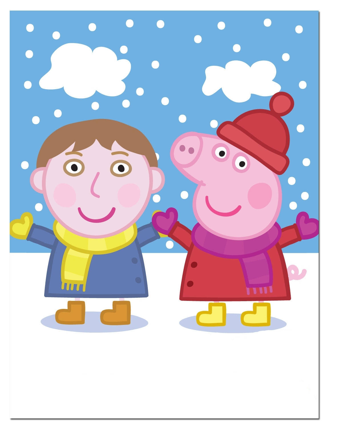 Peppa Pig Ipad Snowy Day Background