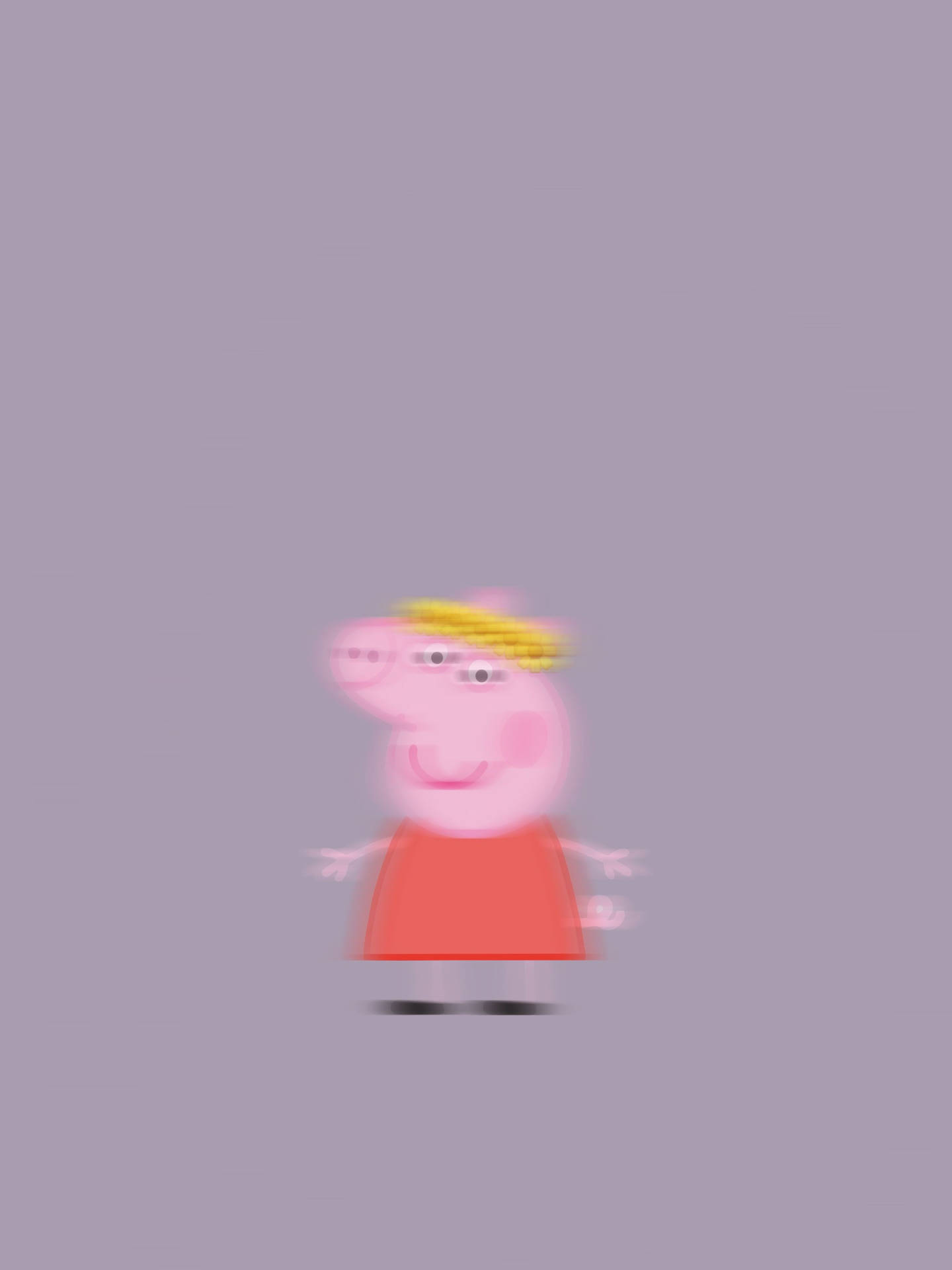 Peppa Pig Iphone Blurry Panic Meme Background