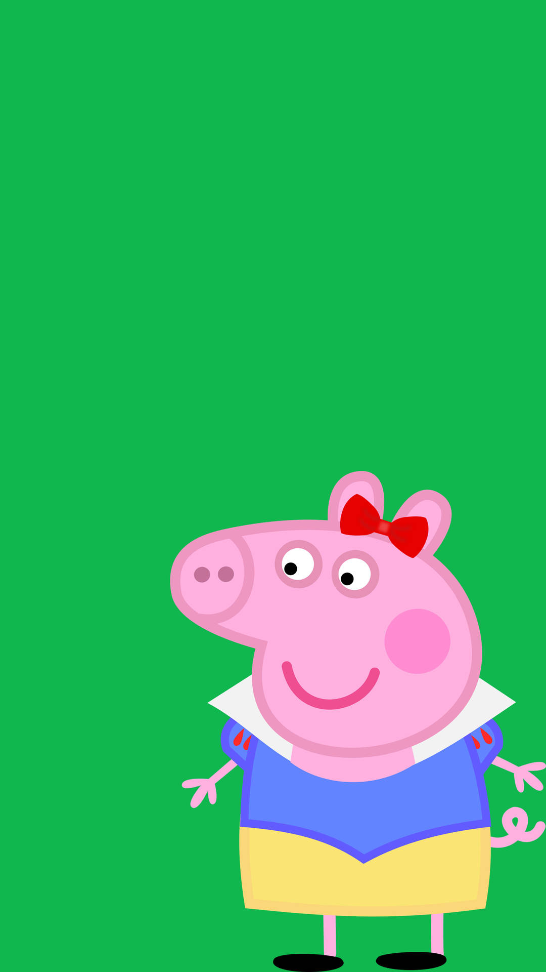 Peppa Pig Phone Snow White Clothes Background
