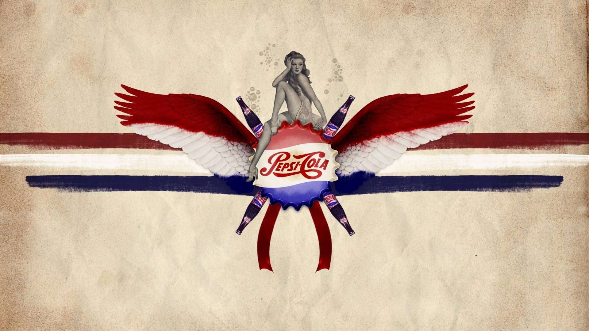 Pepsi Cola Products Vintage Retro Brand Poster Background