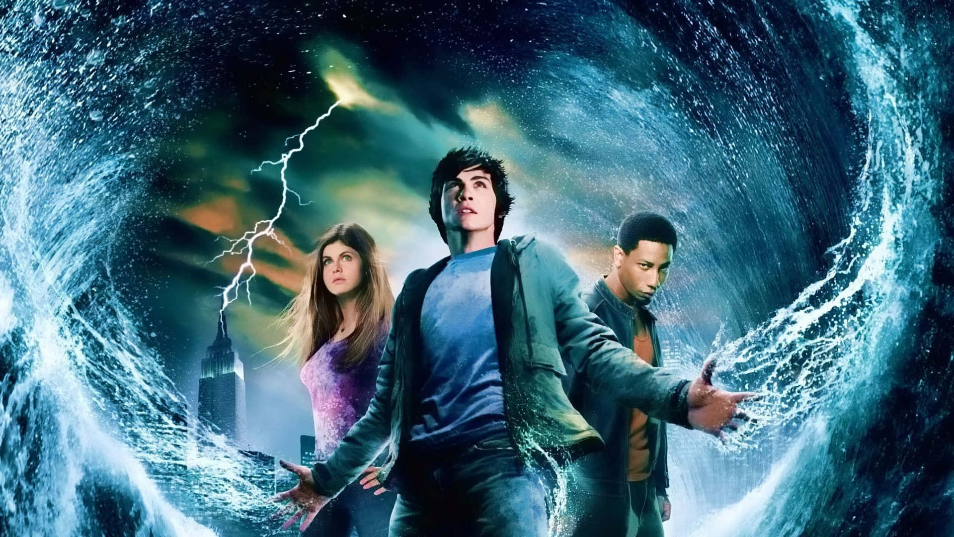 Percy Jackson Alexandra Daddario Film Franchise Background