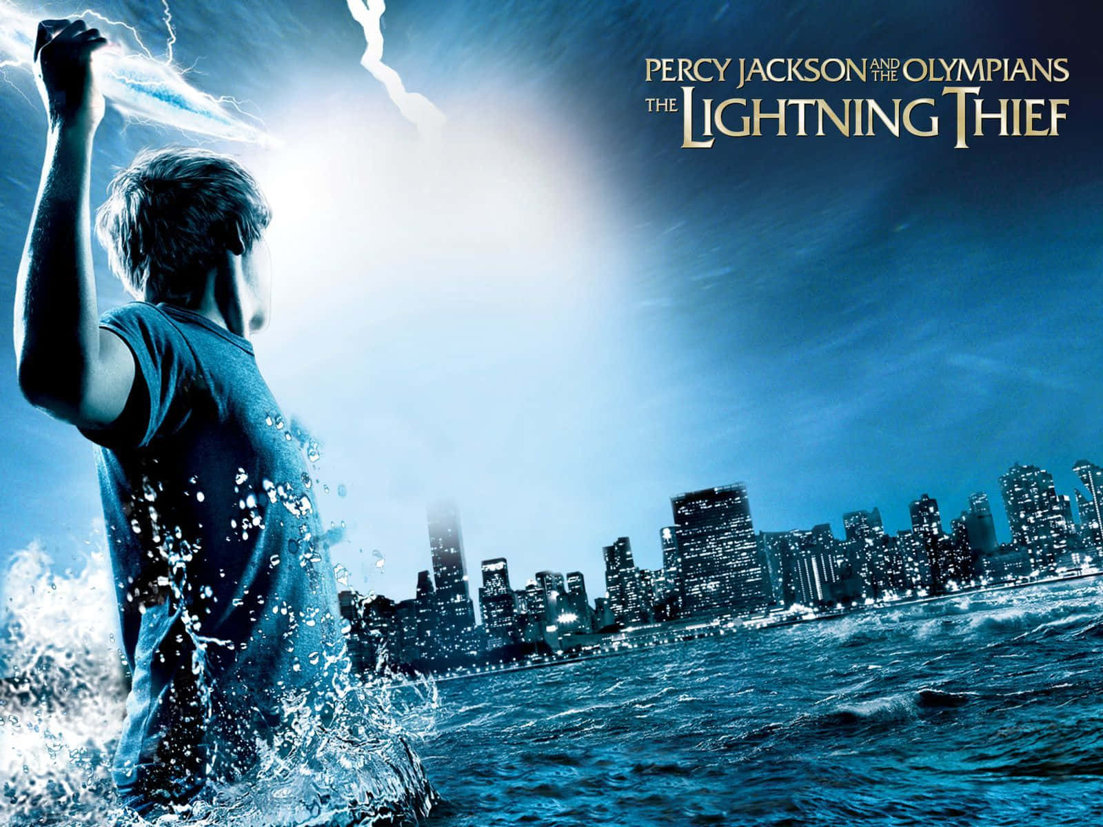 Percy Jackson Lightning Thief Poster Design Background