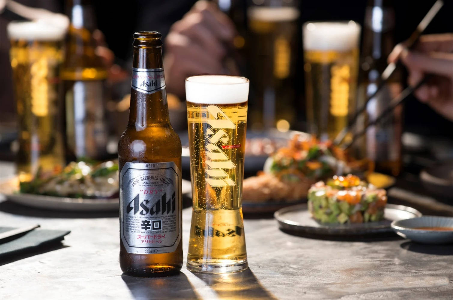 Perfect Asahi Super Dry Beer Background