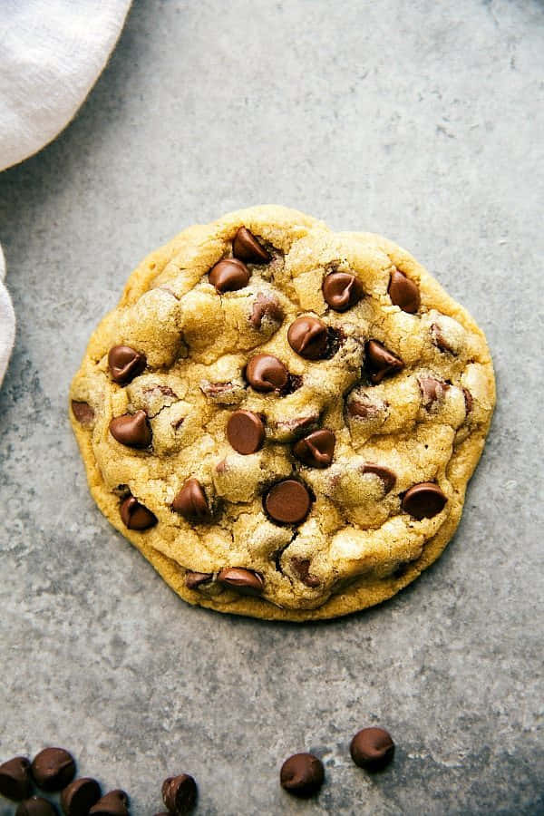 Perfect Chocolate Chip Cookie Background