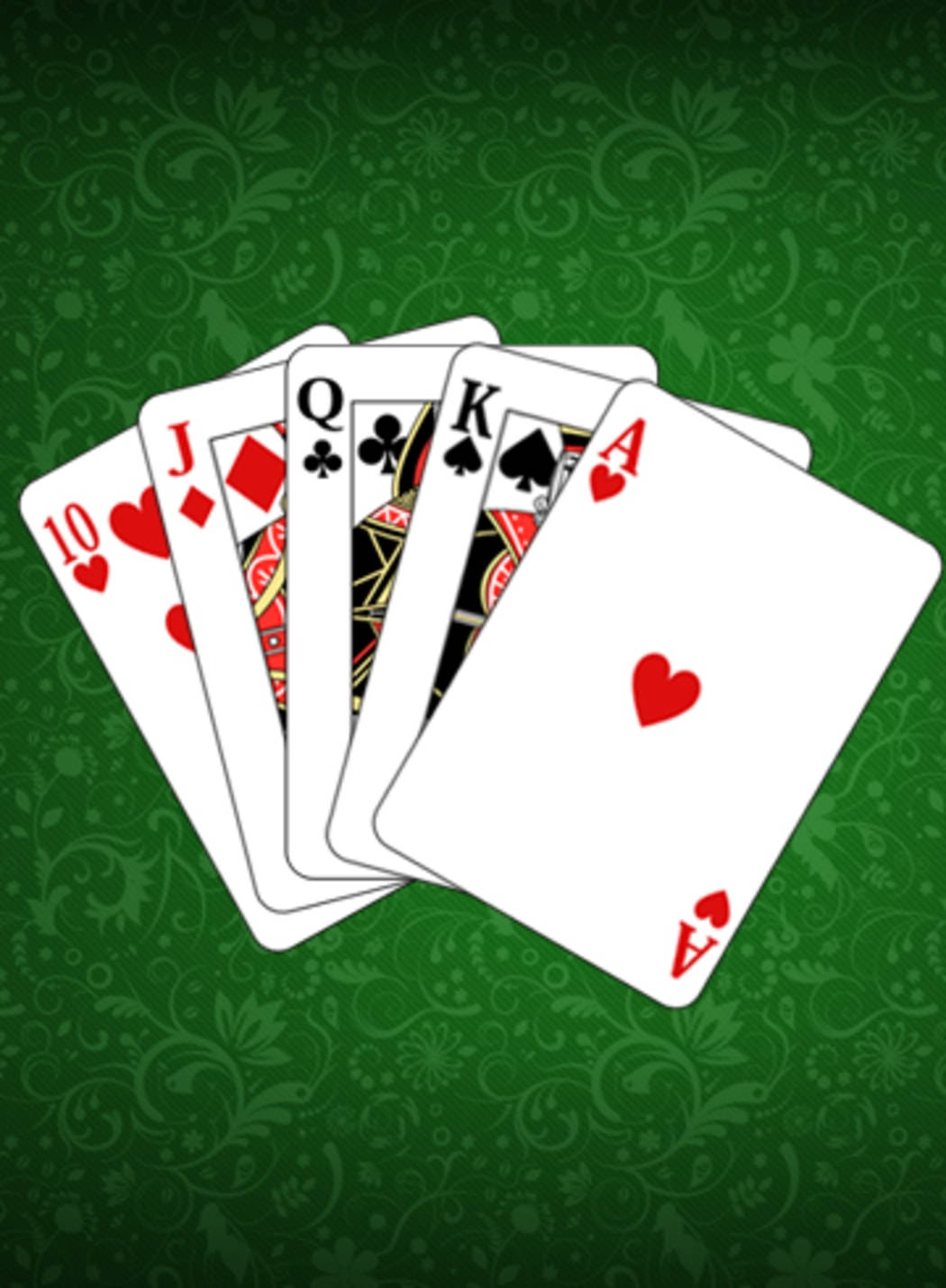 Perfect Texas Hold'em Poker Hand Background