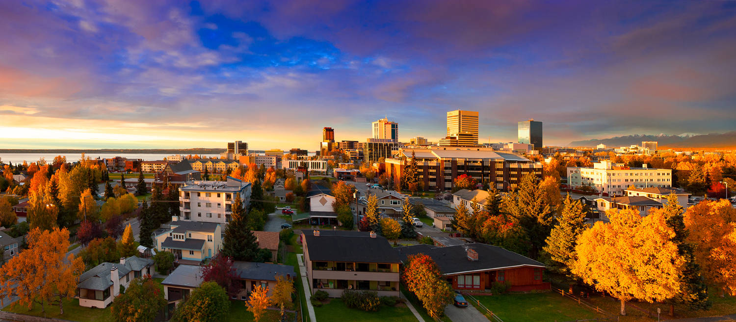 Perfect View Of Anchorage Background