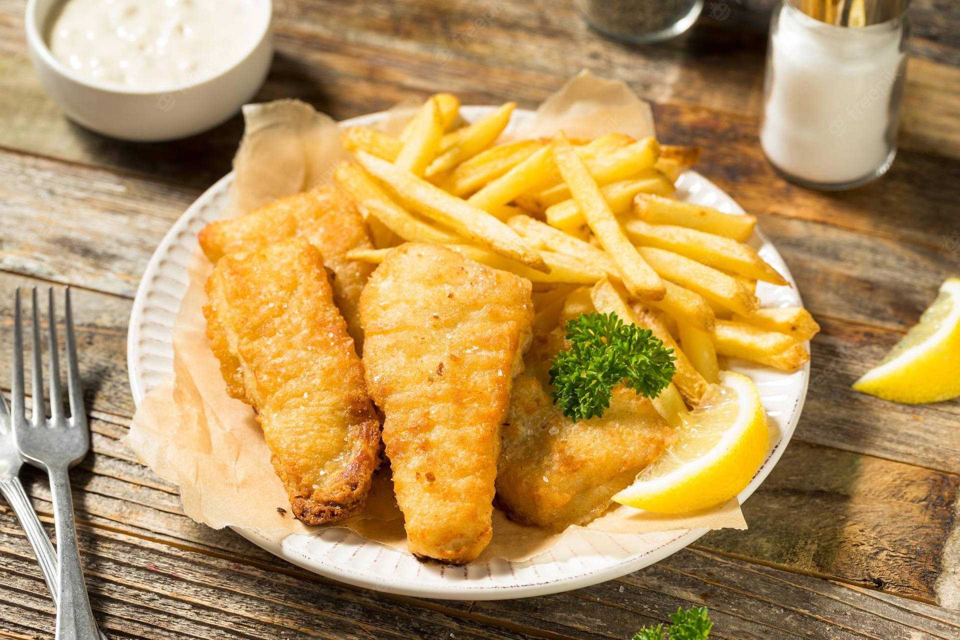 Perfectly Fried Fish And Chips