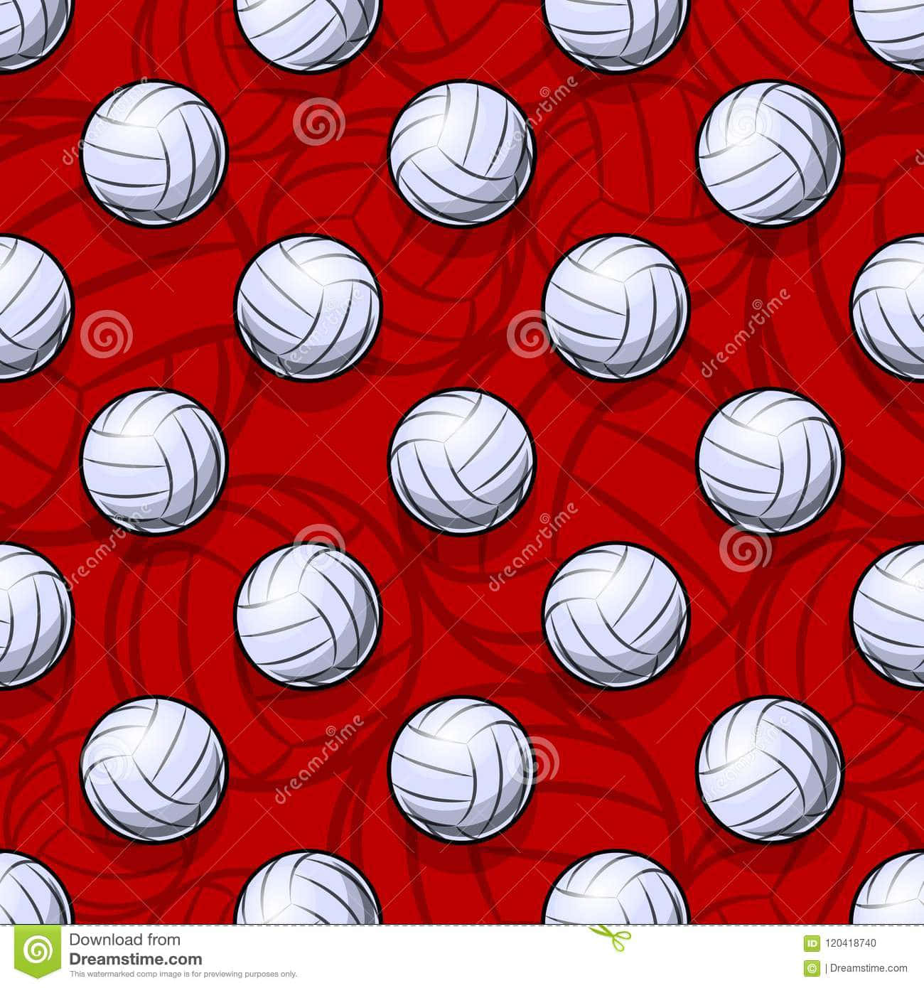 Perfectly-spun Volleyball Ball. Background