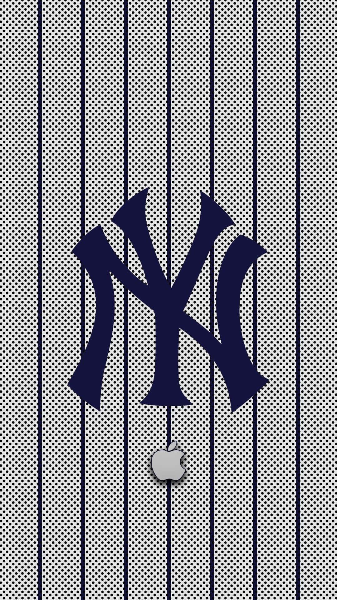 Perforated Metal New York Yankees Iphone Background