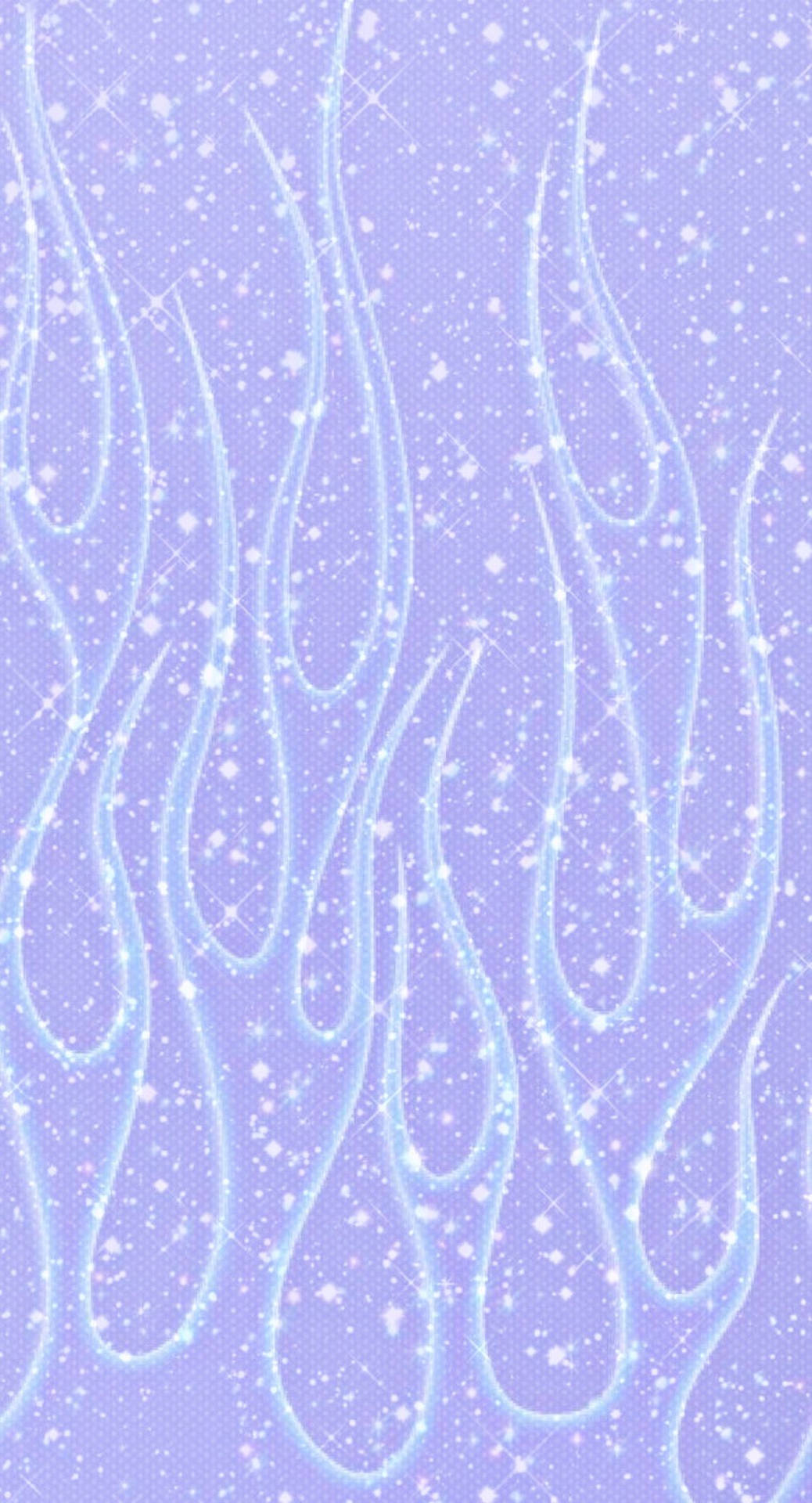 Periwinkle Abstract Glitter Flames Background