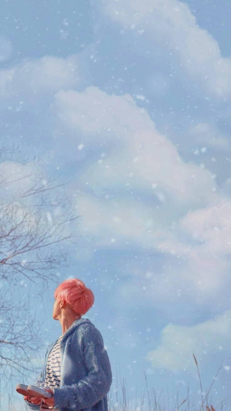 Periwinkle Jimin Spring Day Background
