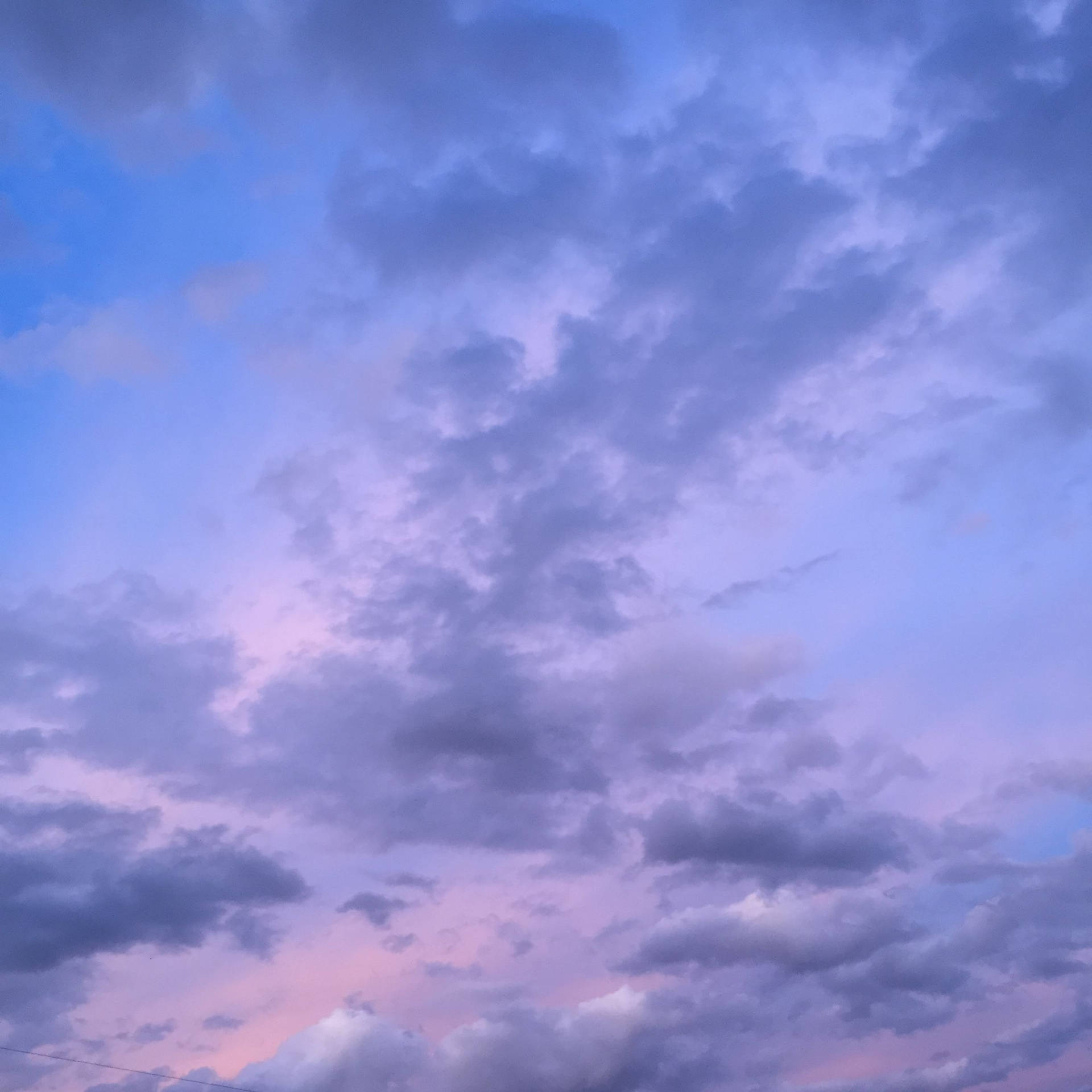 Periwinkle Purple Aesthetic Sky Background