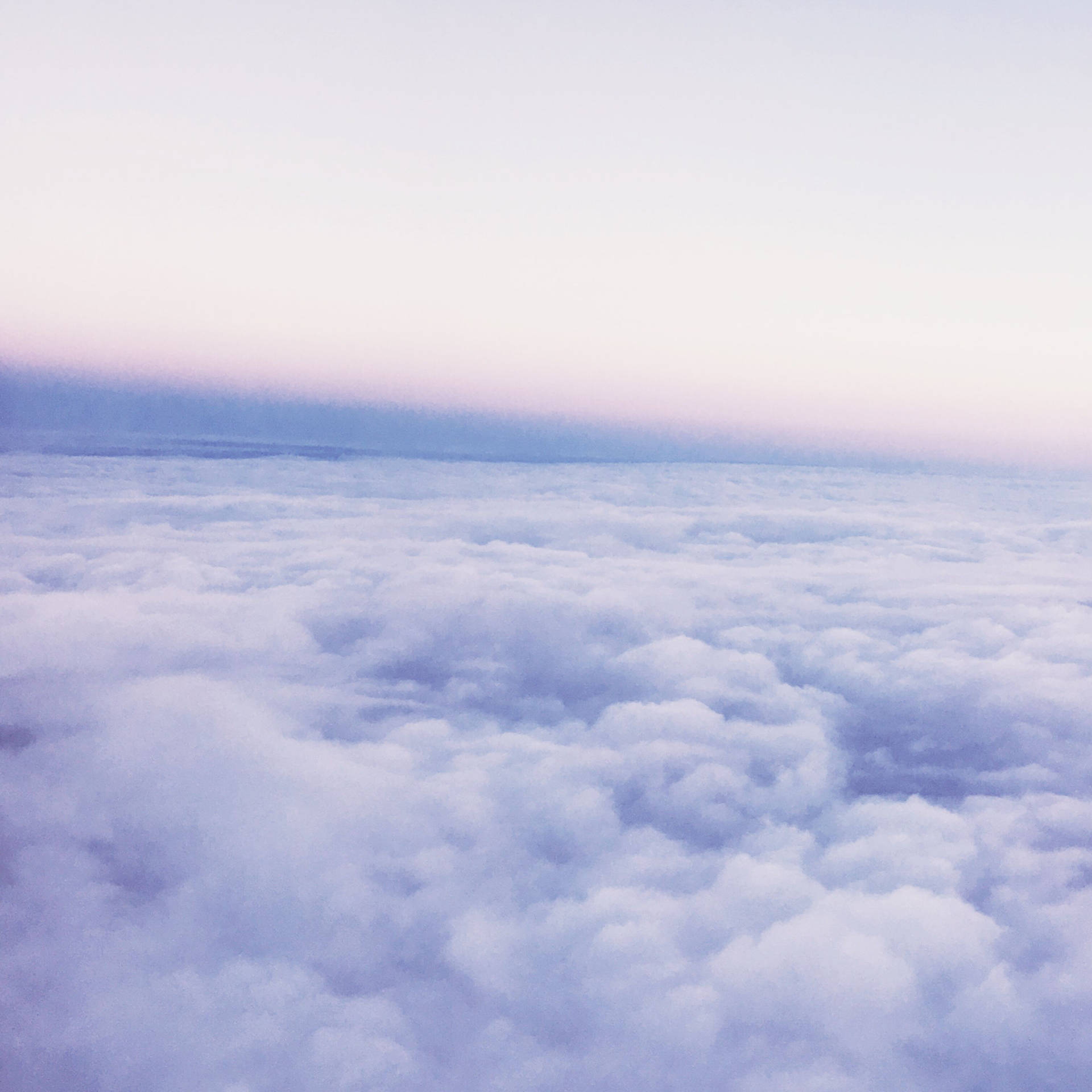 Periwinkle Sky Above Clouds