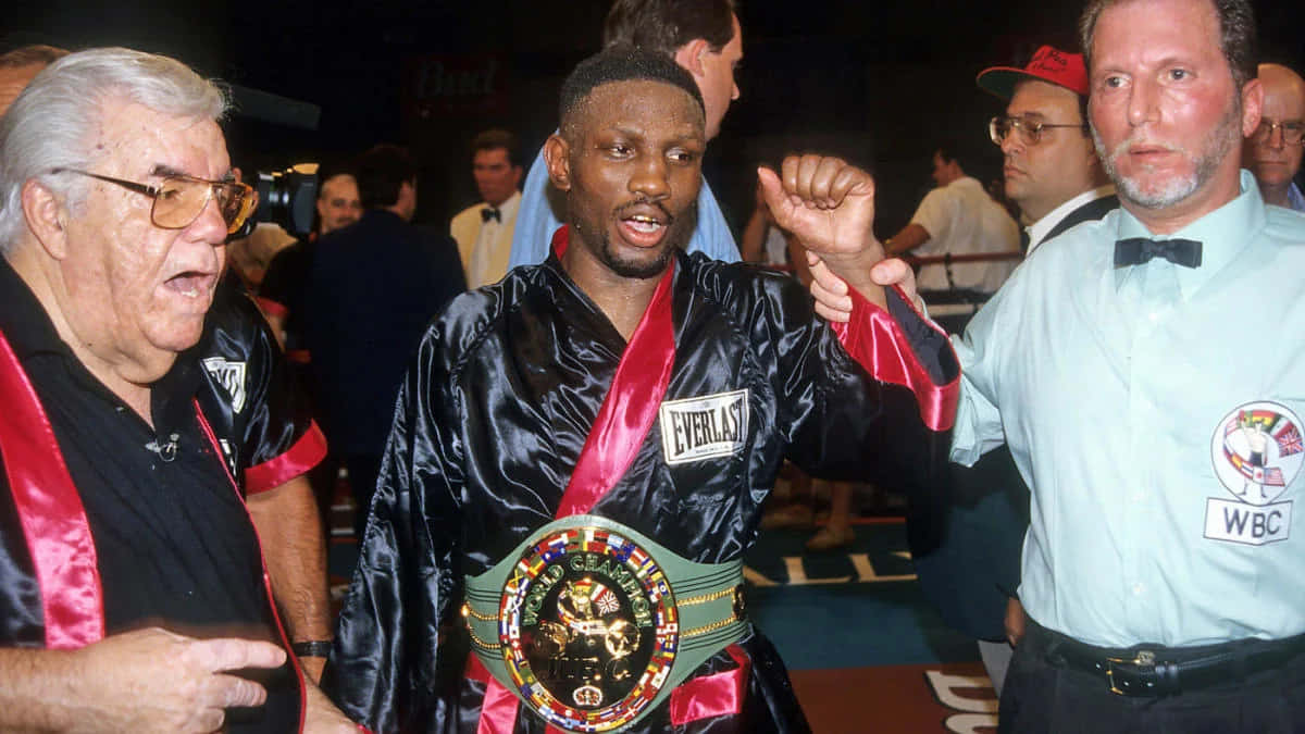 Pernell Whitaker Pre-match With Referee