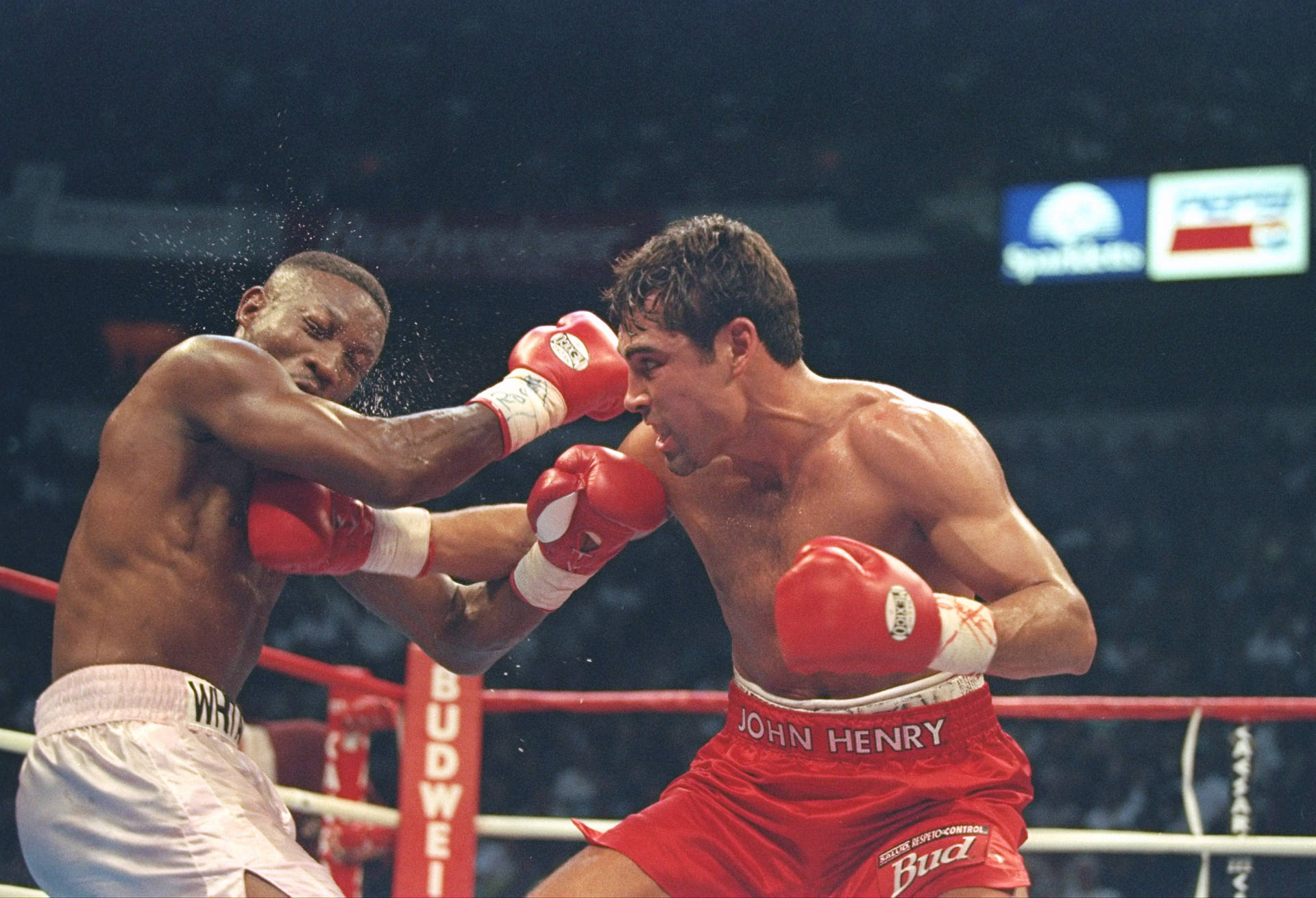 Pernell Whitaker Receiving Punch Background