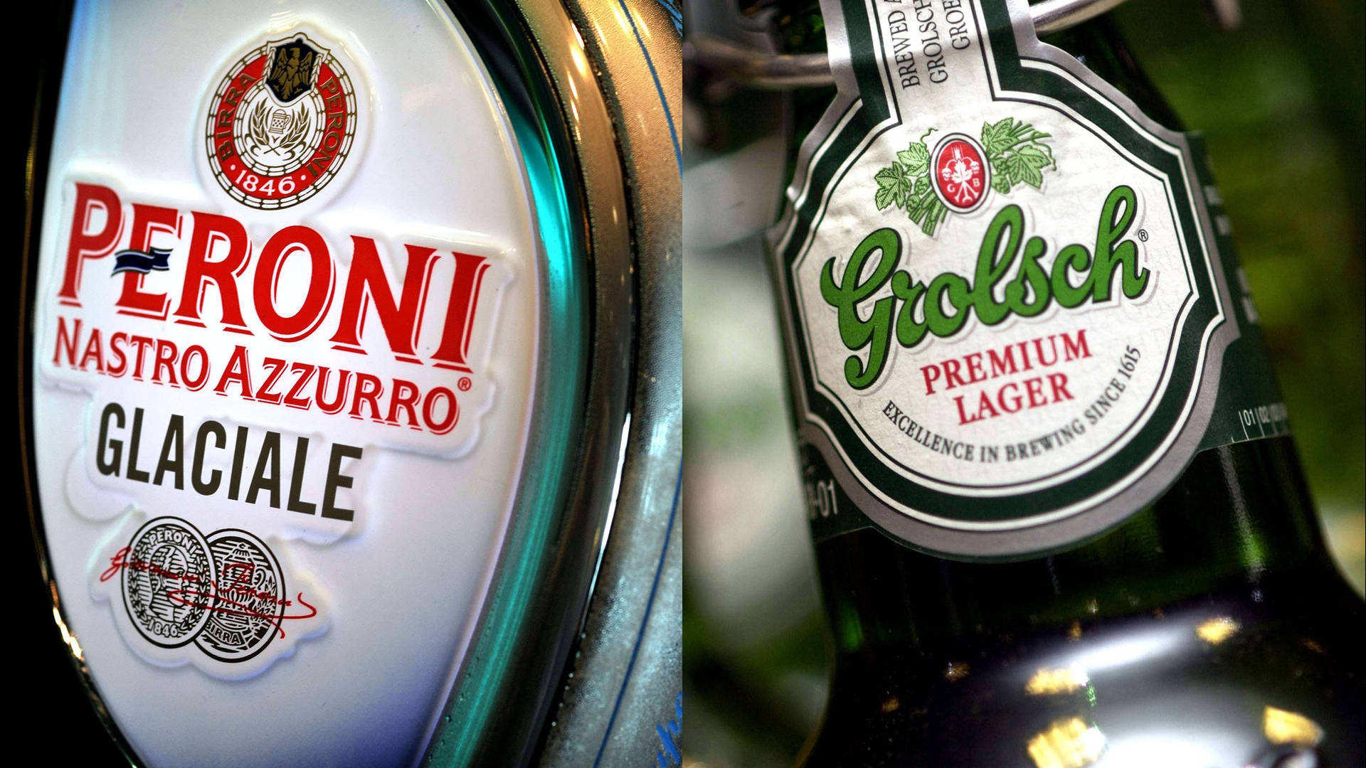 Peroni Beer And Grolsch