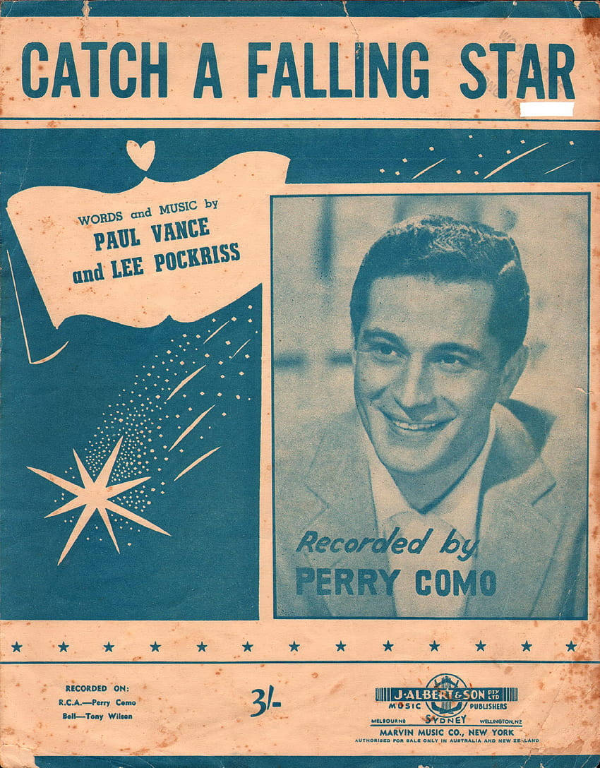 Perry Como Performing His Hit Song 