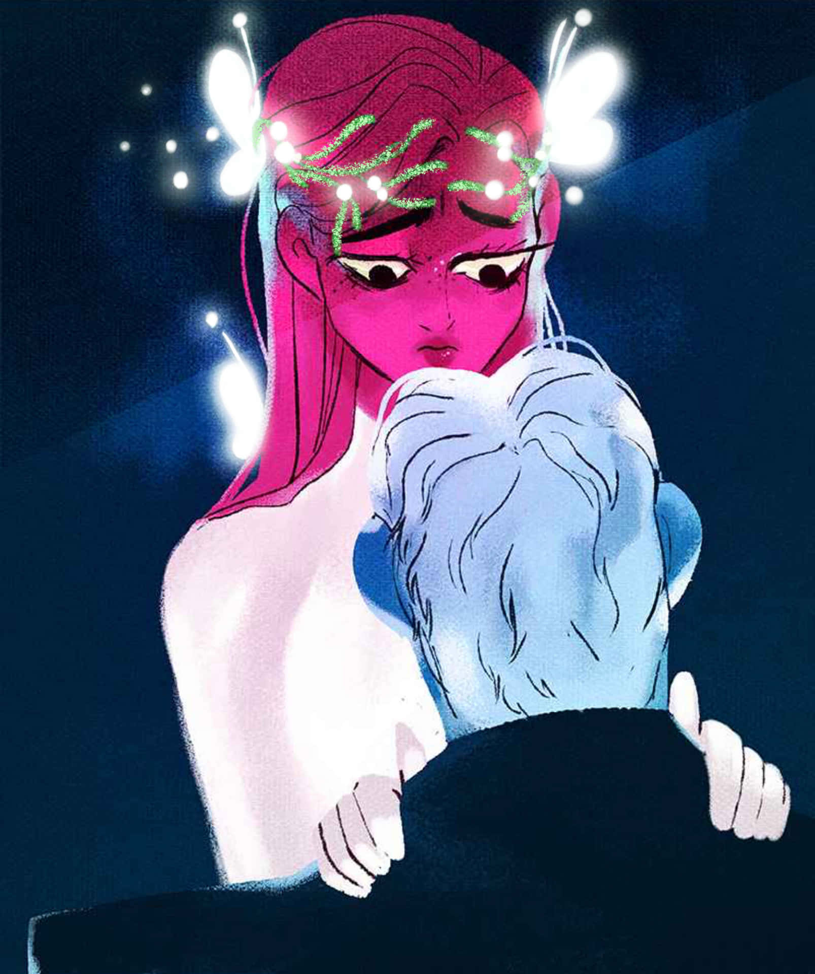 Persephone And Hades Are Two Vibrant Characters, Happily Together In Lore Olympus Webtoon