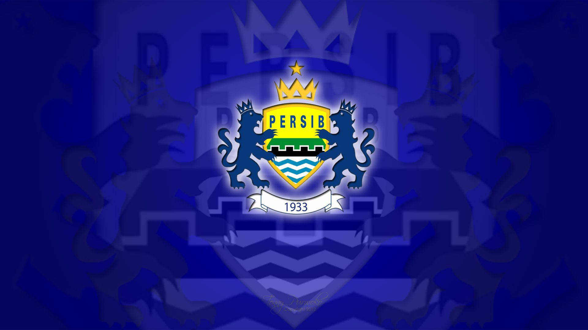 Persib Bandung Crown And Lions Background