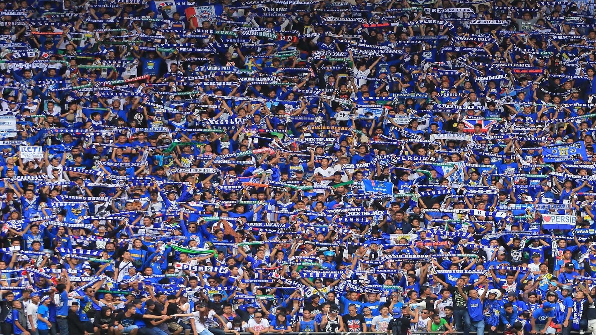 Persib Bandung Fans Crowd Background