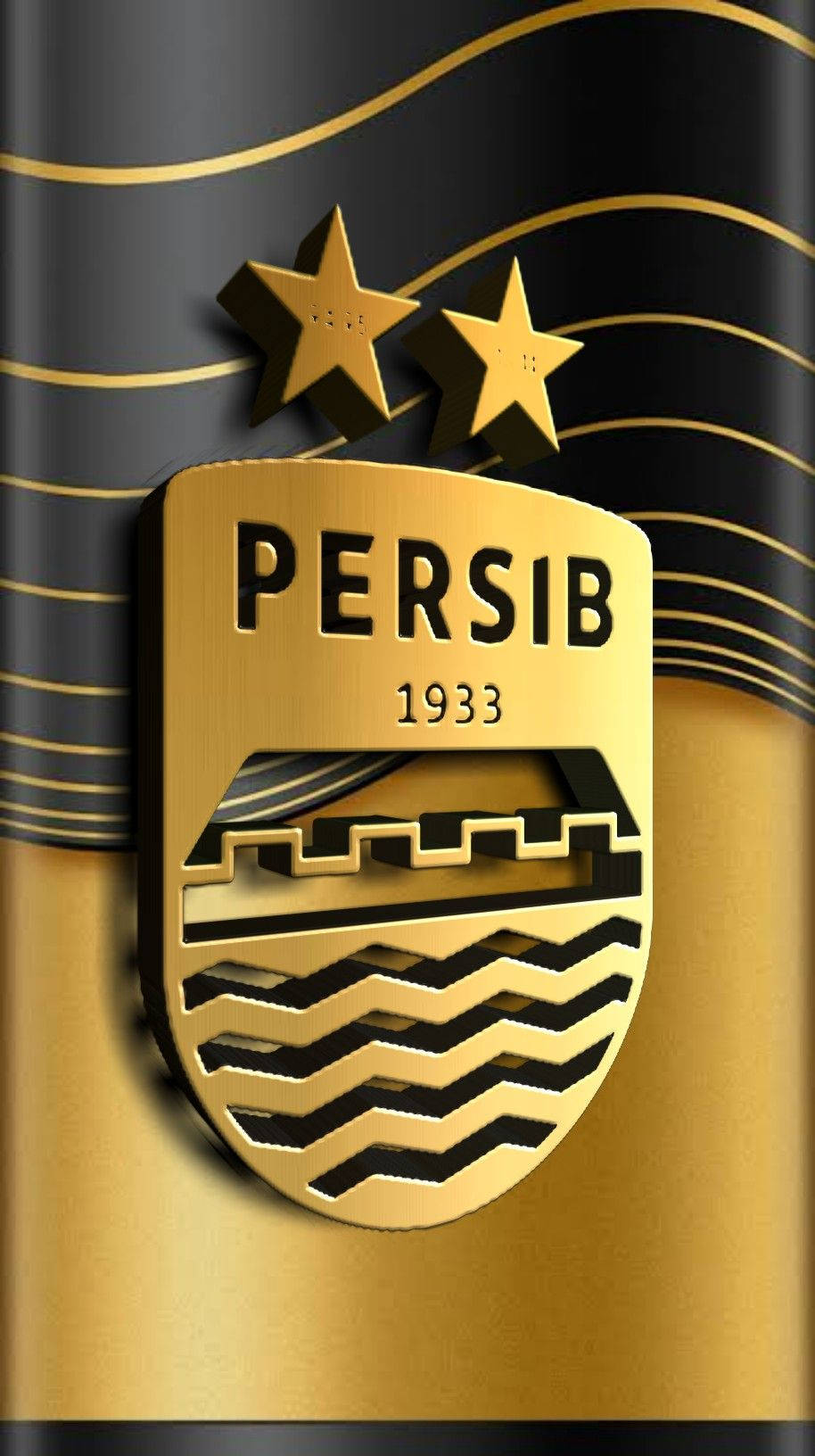 Persib Bandung Golden Logo Background