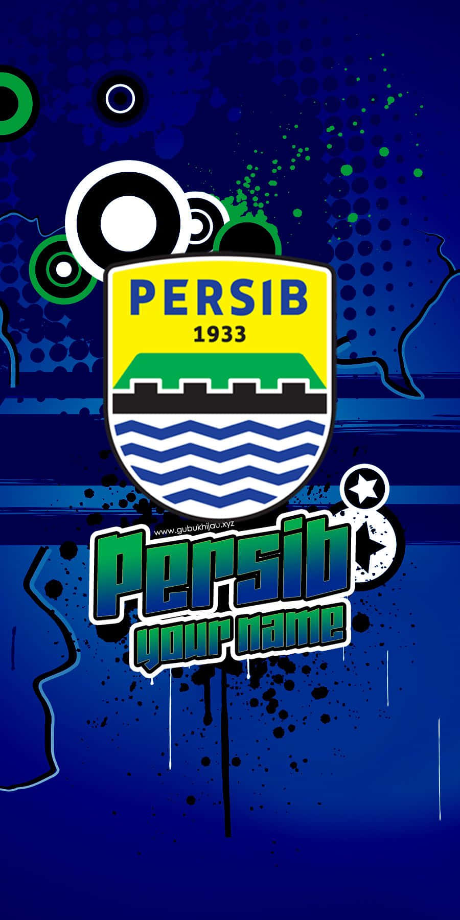 Persib Bandung Graphic Design Background