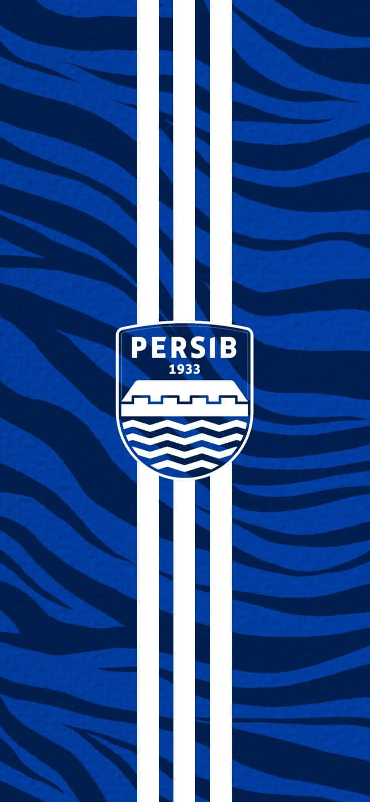 Persib Bandung Logo Blue Stripes Background Background