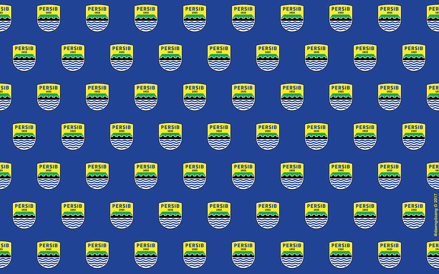 Persib Bandung Logo Pattern Background