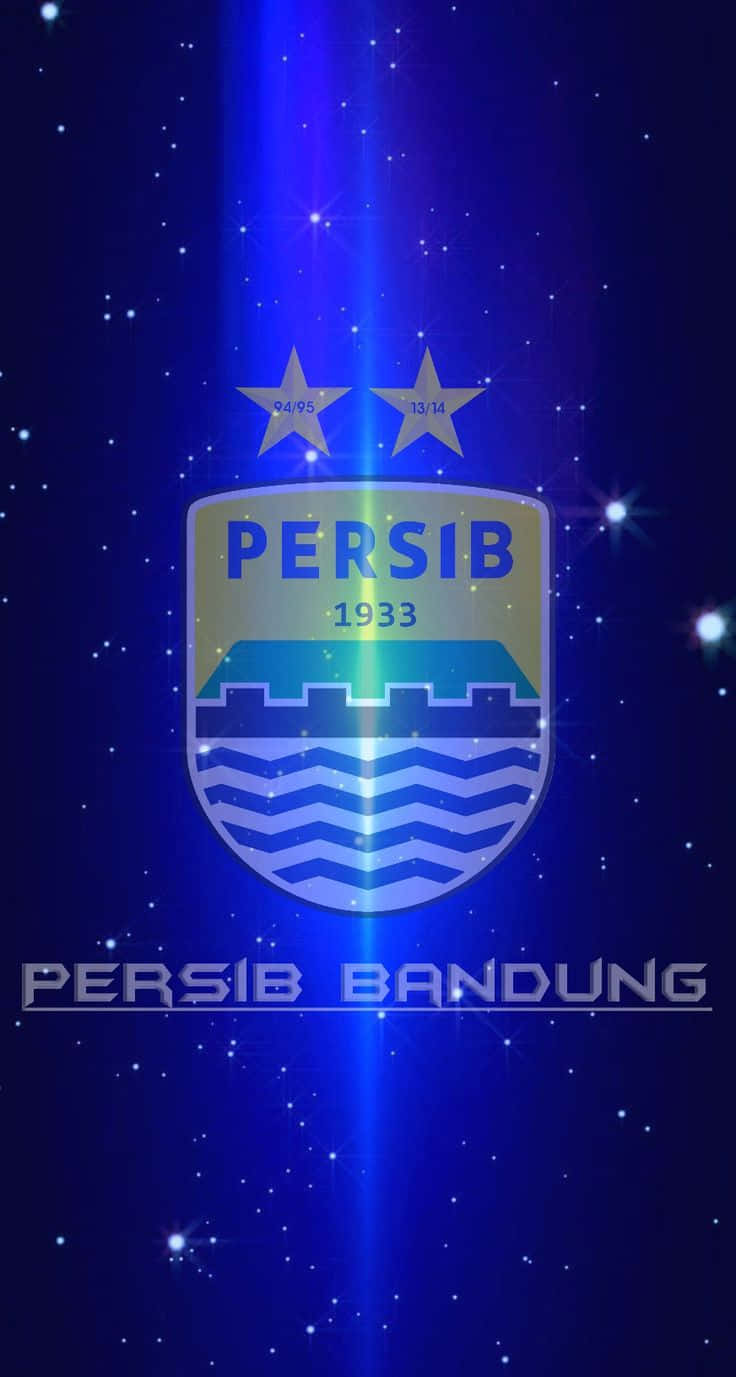 Persib Bandung Logo Starry Background Background