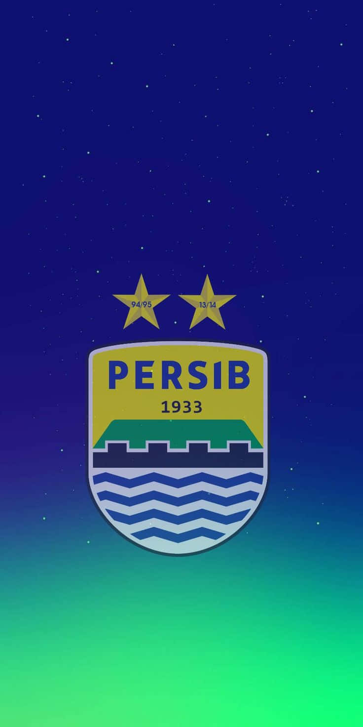 Persib Bandung Logo Starry Background Background