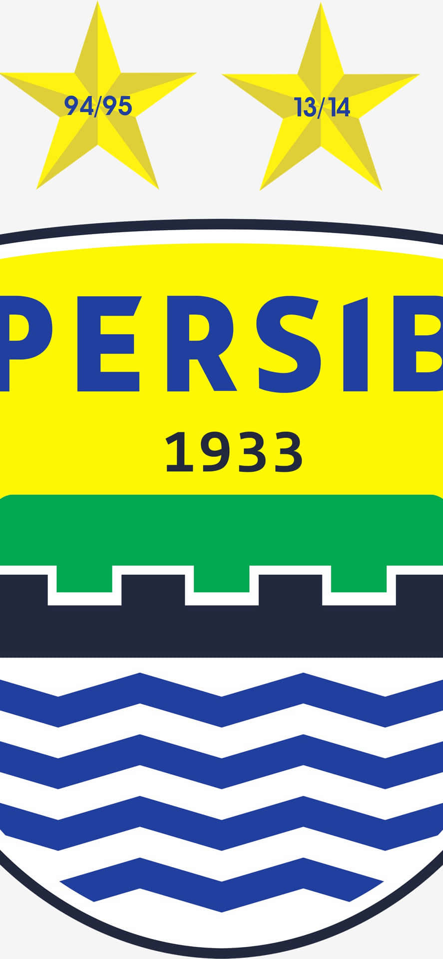 Persib Bandung Logowith Stars Background