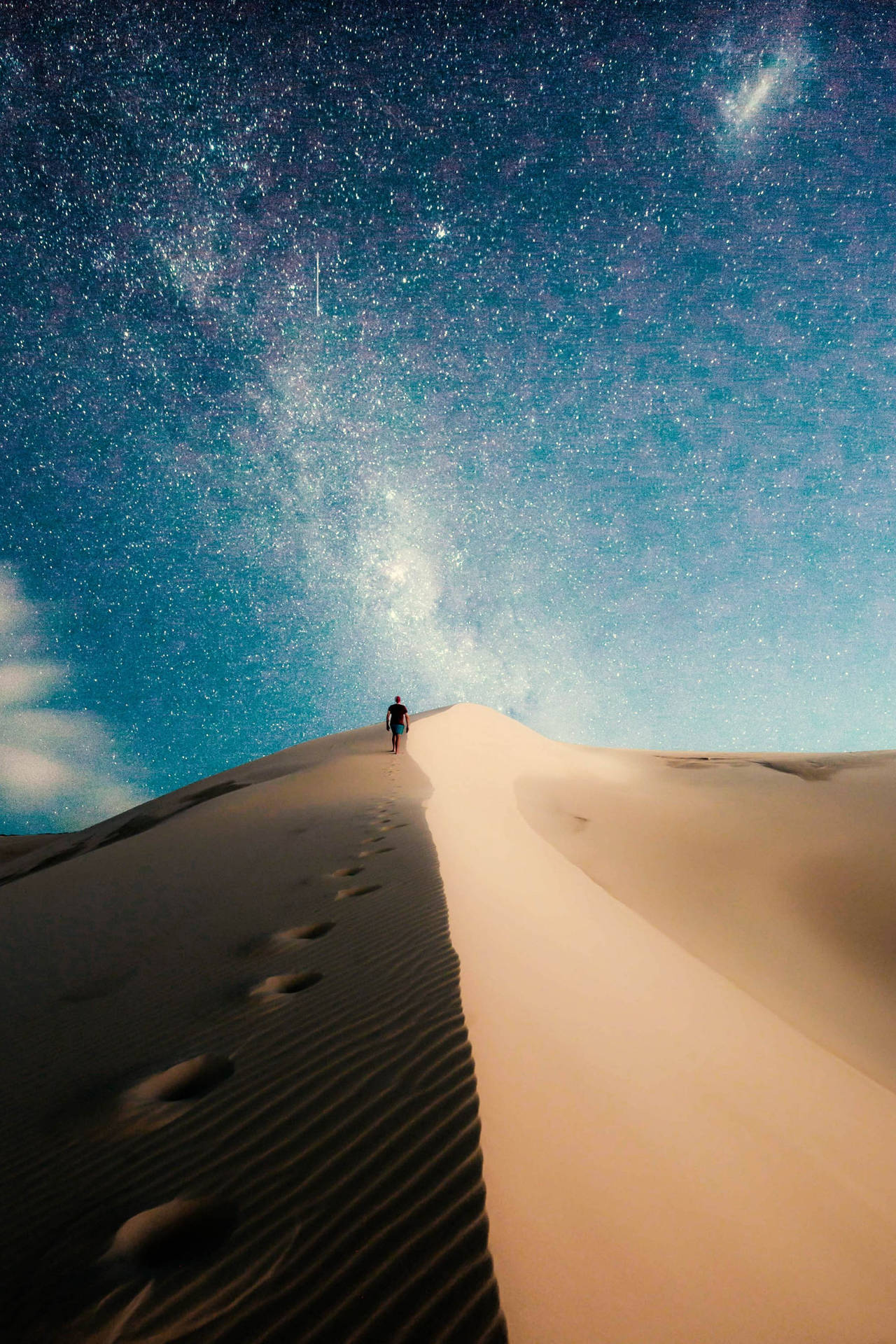 Person Desert Sky