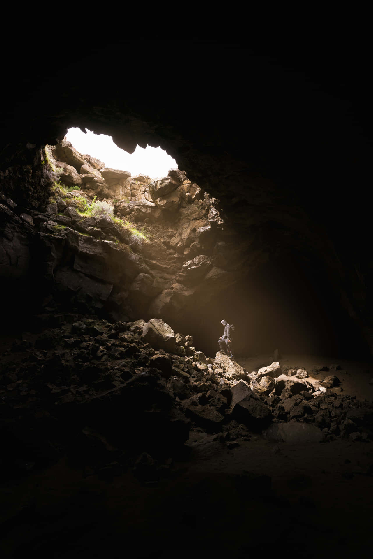 Person Stranded In A Cave