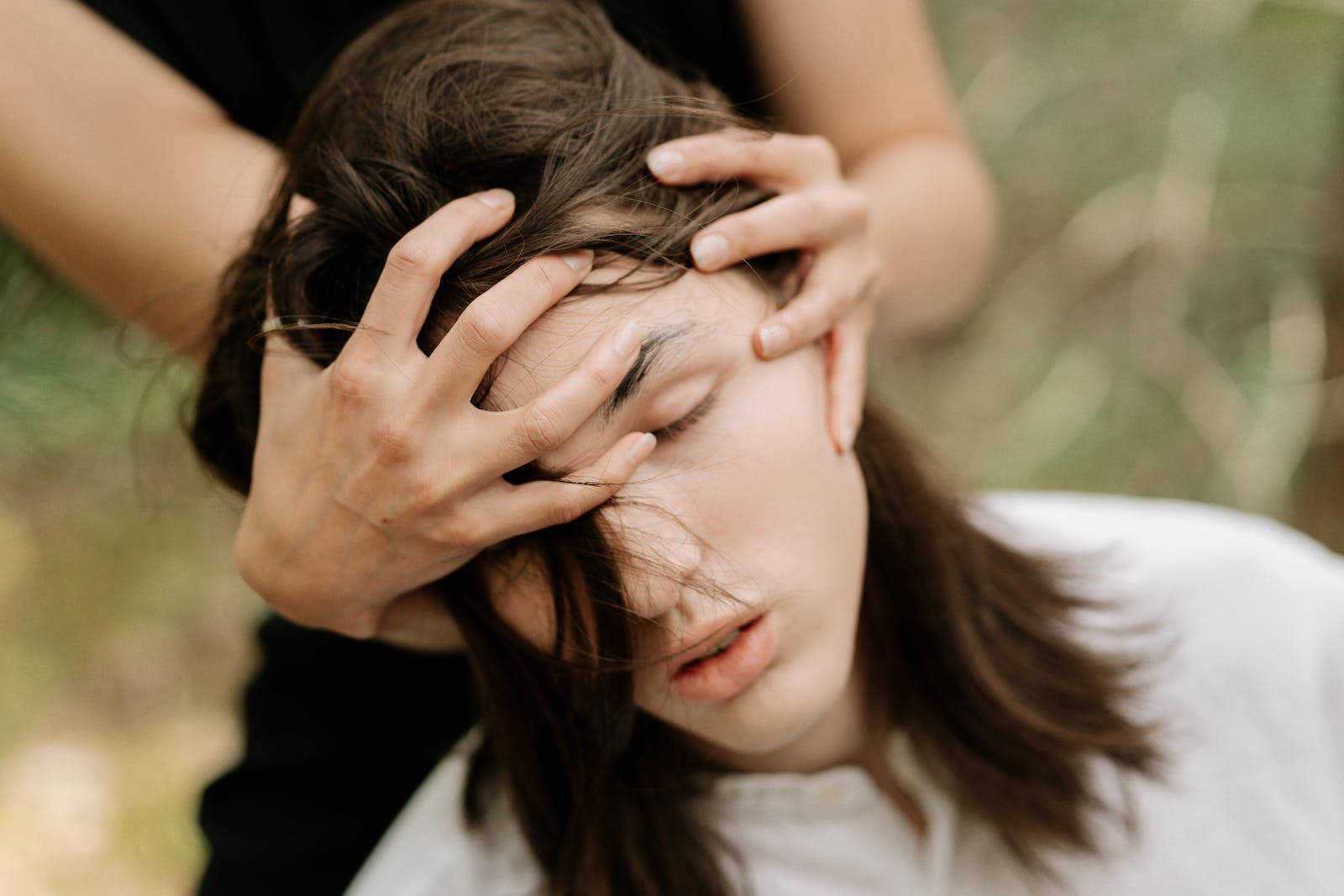 Person Undergoing Hypnosis Background