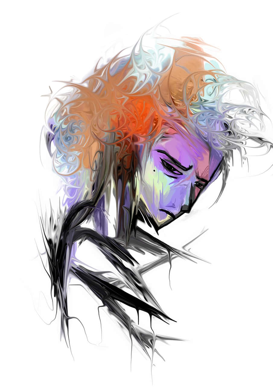 Person With Psychological Complex Mind Problem Background
