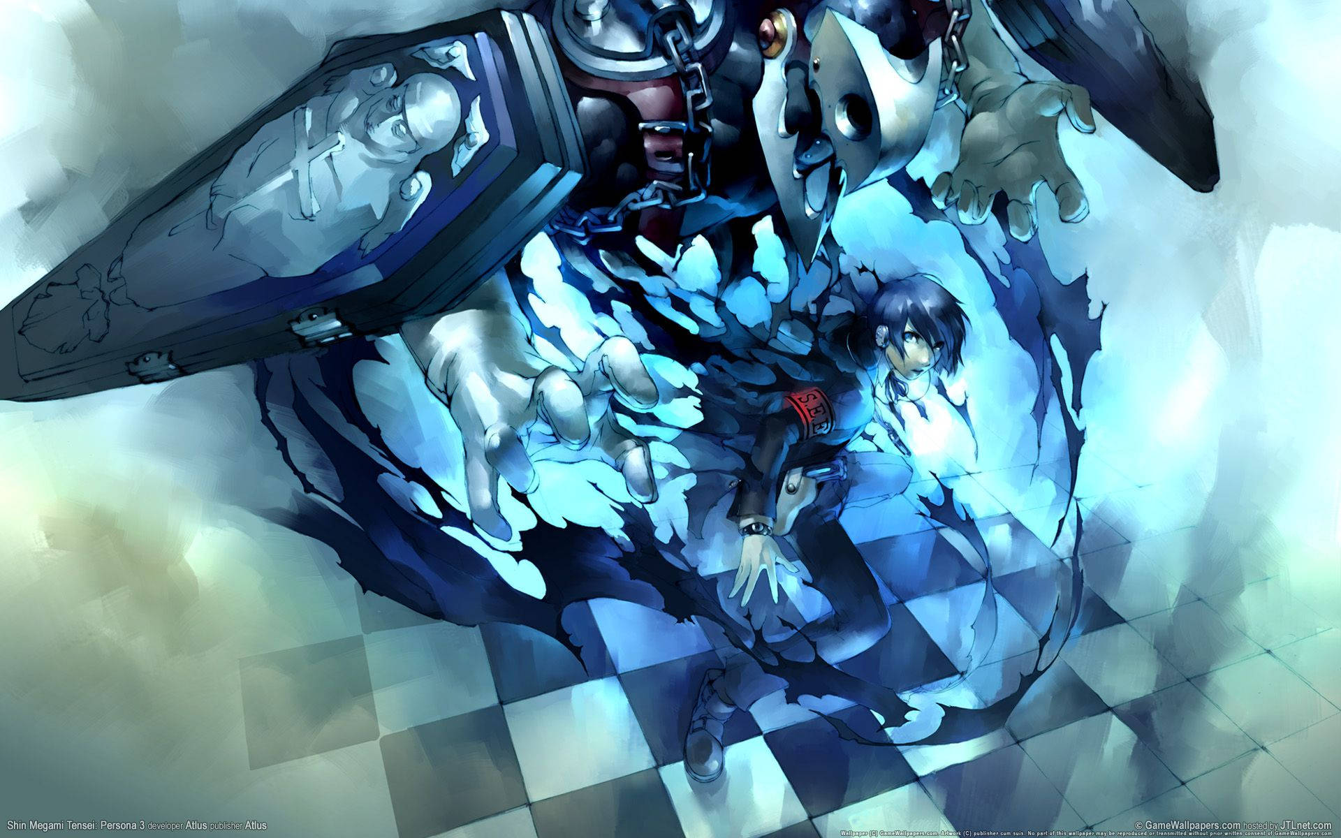 Persona 3 Thanatos And Minato Arisato Background