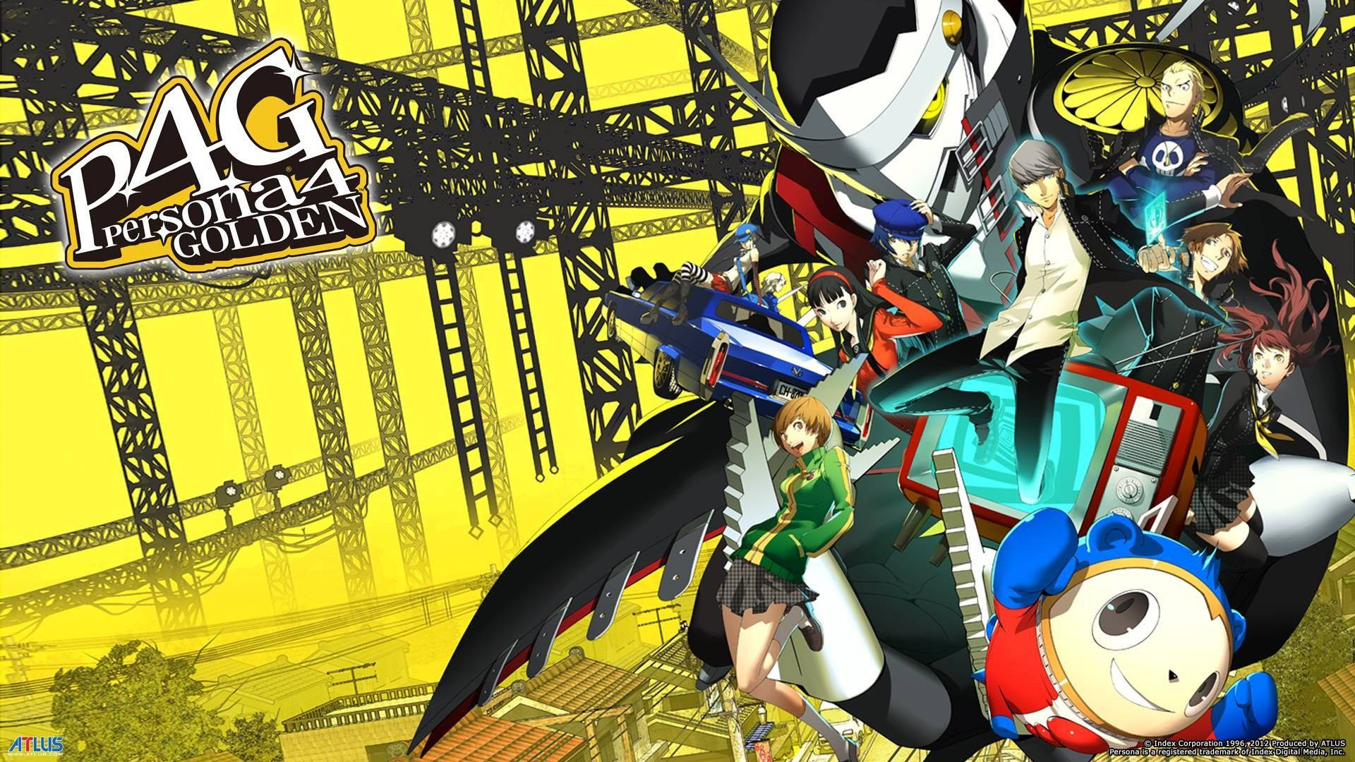 Persona 4 Golden Characters Stage Background