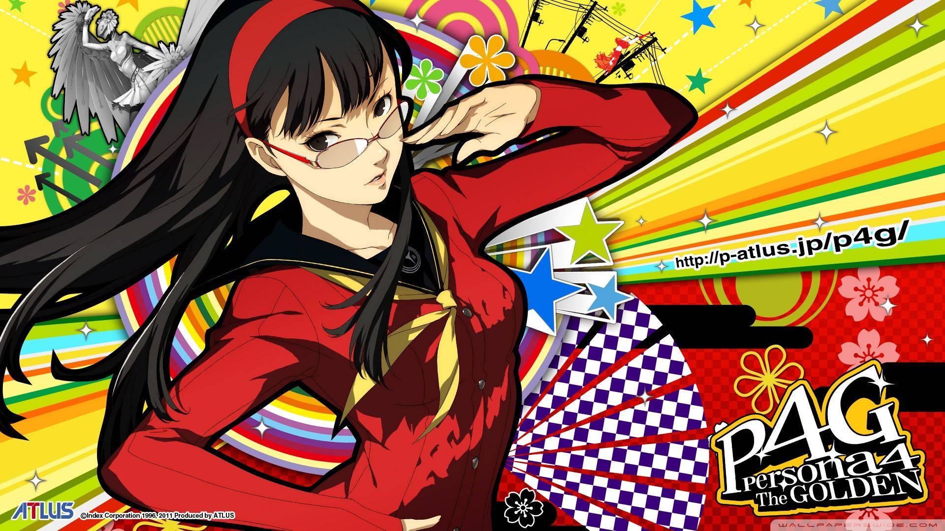 Persona 4 The Golden Colorful Yukiko Background