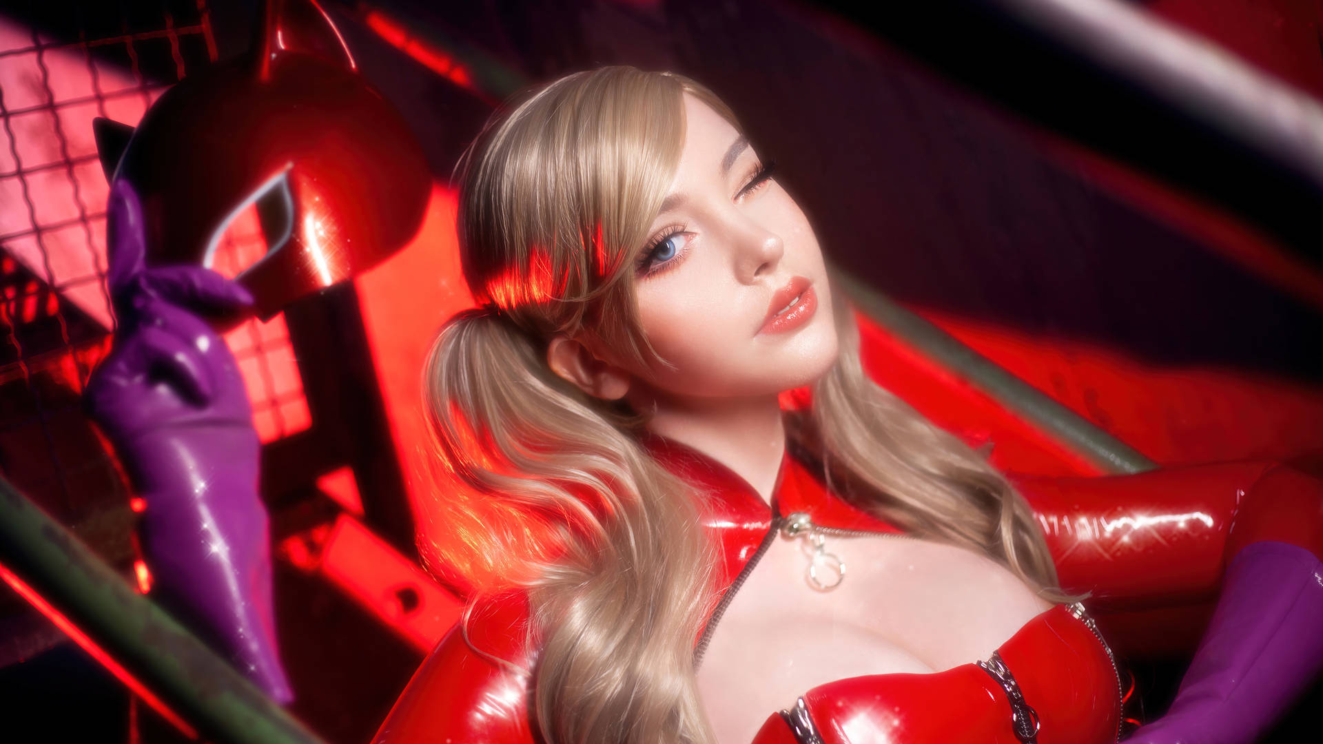 Persona 5 4k Ann Cosplay Background