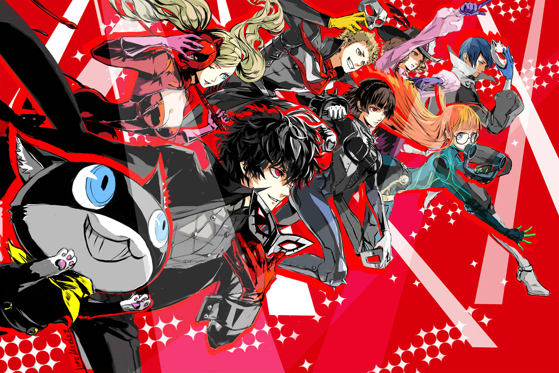 Persona Digital Anime Cover Background