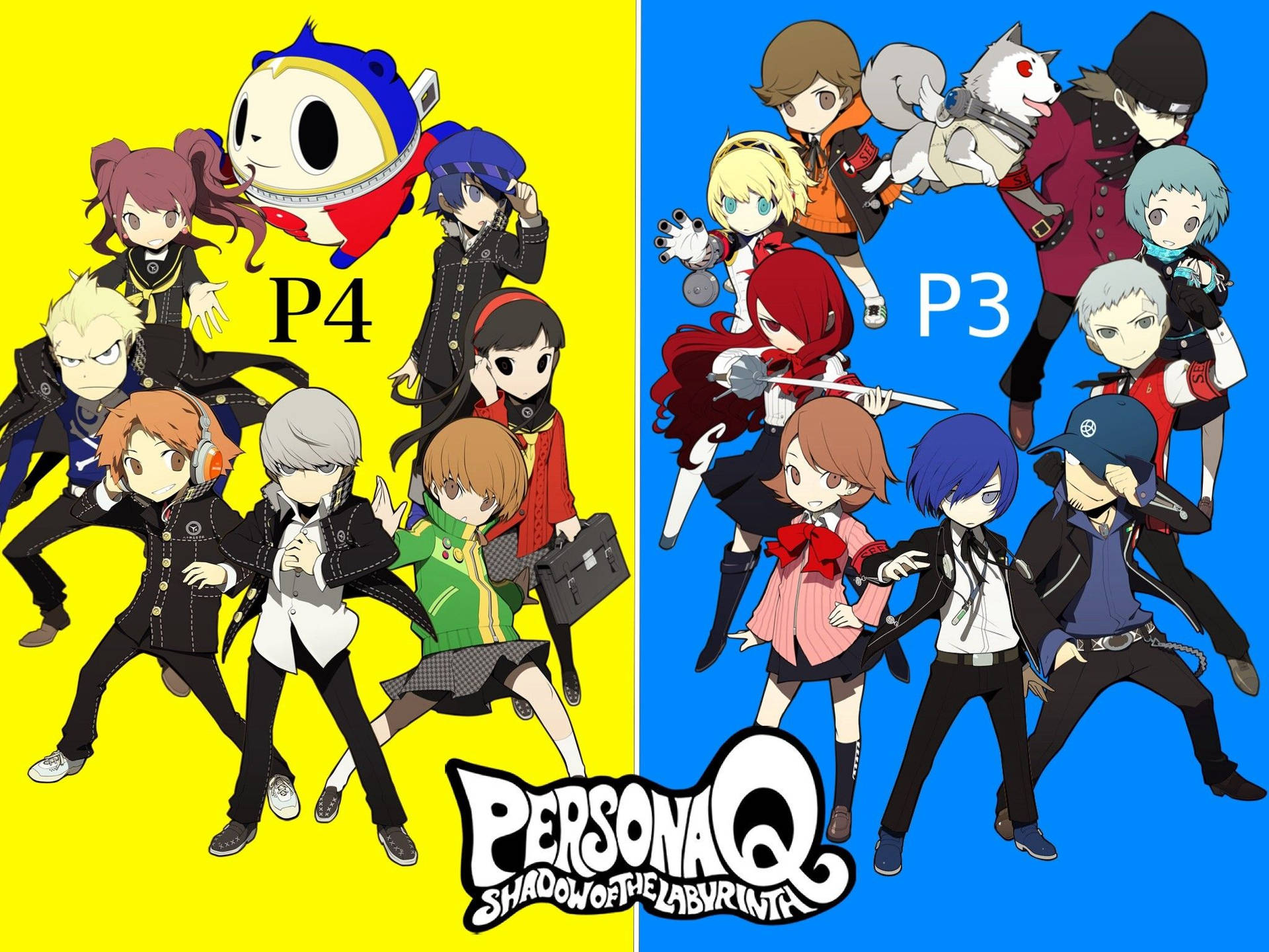 Persona Q Anime Poster Background