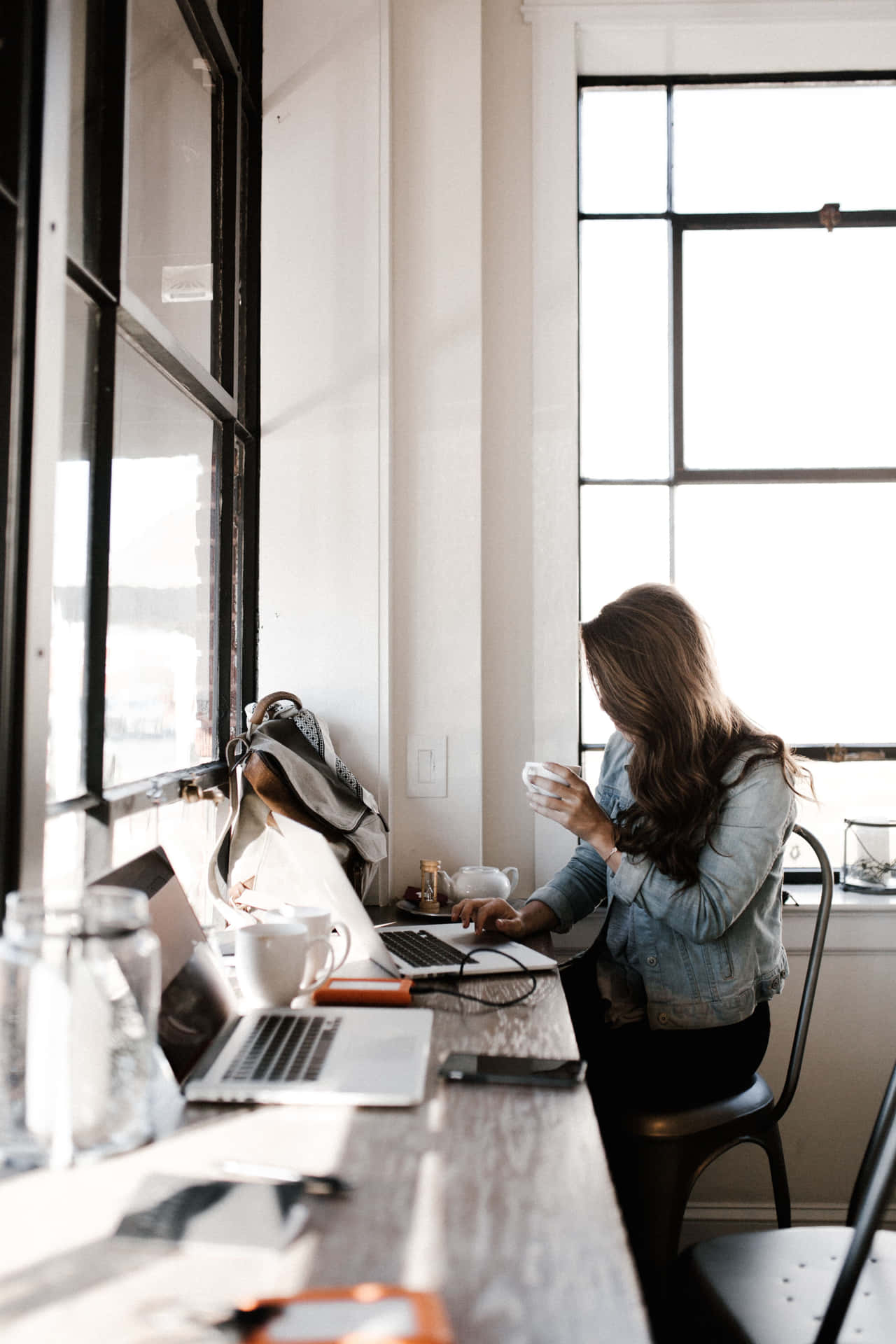 Personal Work Woman Office Background