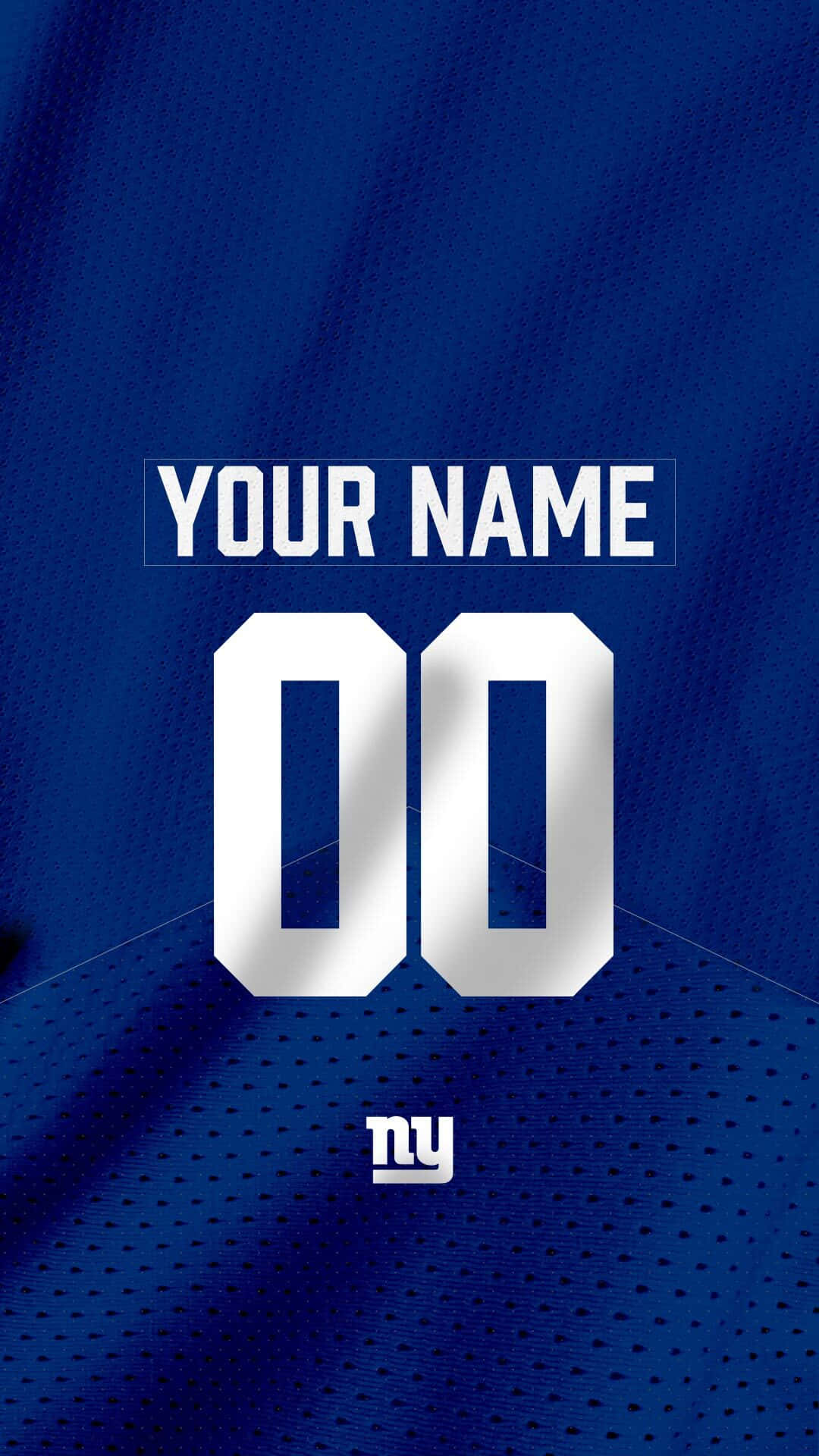 Personalized N Y Giants Jersey Template