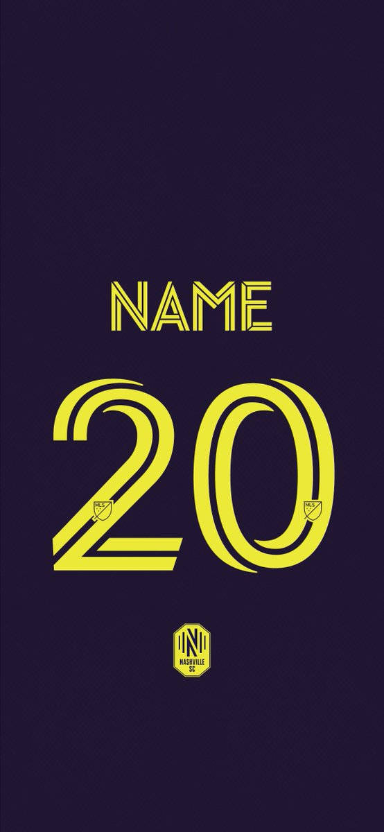 Personalized Nashville Sc Jersey Background