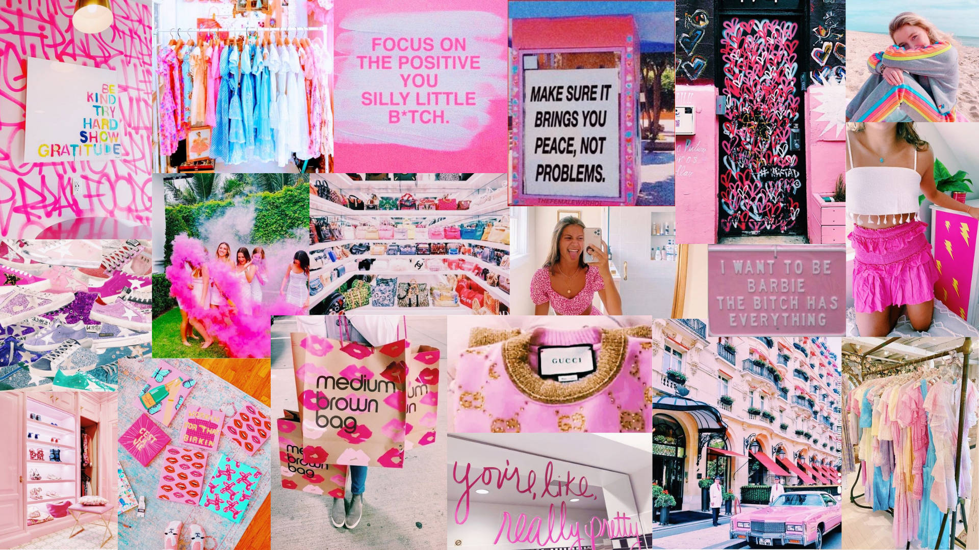 Personalized Pink Preppy Background